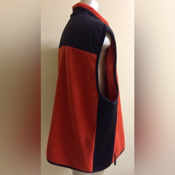 American Eagle Outfitters AE Performance XL Vest Fleece Full Zip Rust Orange - Picture 4 of 8